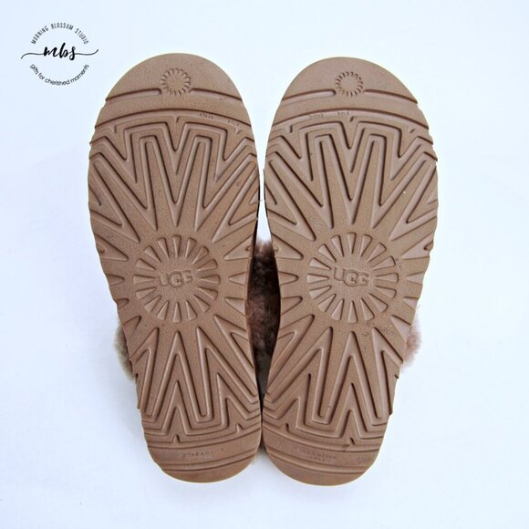 UGG Coquette Suede Slippers Tan Women 6 - Picture 13 of 14